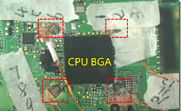 BGA錫裂，使用應變片(Strain Gauge)量測電路板到底哪個環節產生較大變形量