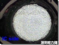 紅墨水染紅測試分析-IC面，允收