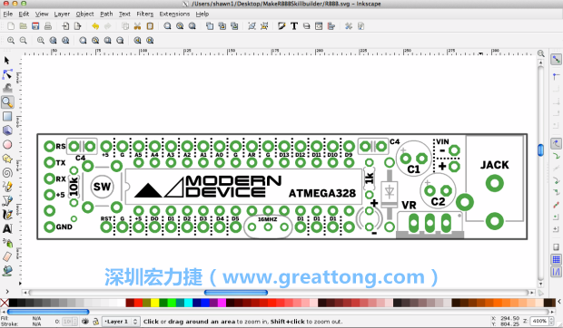 既然你有一個以電路板為背景的清晰影像了，使用向量工具將要絲印的圖像畫在上面吧，下面有一個例子。